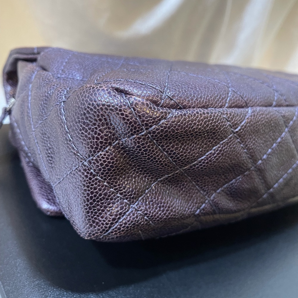 ❌SOLD❌💯Authentic Chanel XL Flap Iridescent Caviar - Picture 13 of 16